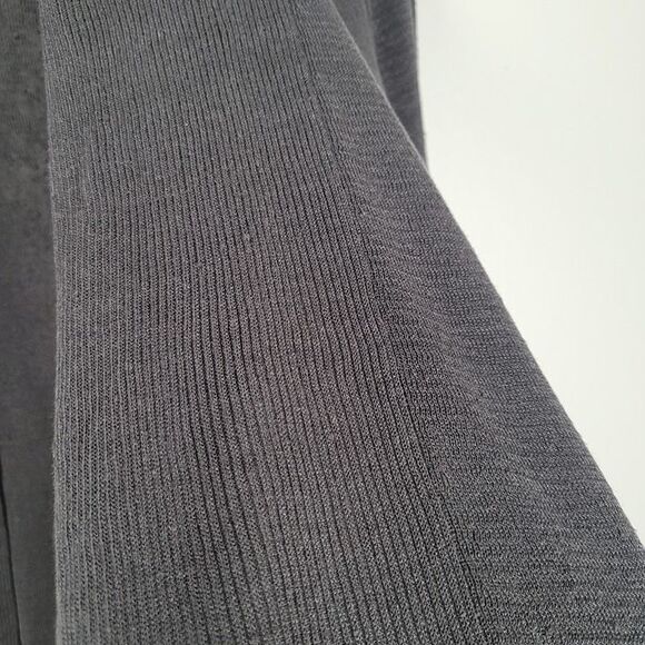 Eileen Fisher Size XL Organic Linen Nylon Open Front Cardigan Long Line Gray - Picture 6 of 12